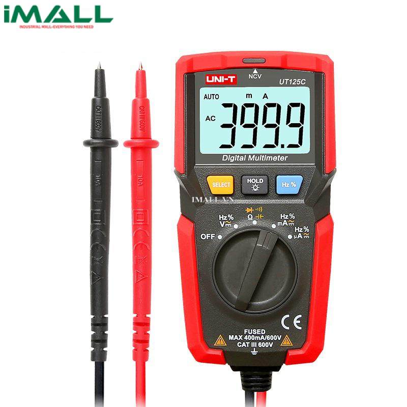 Đồng hồ vạn năng UNI-T UT125C (600V, 400mA, True RMS, ±0.5%)