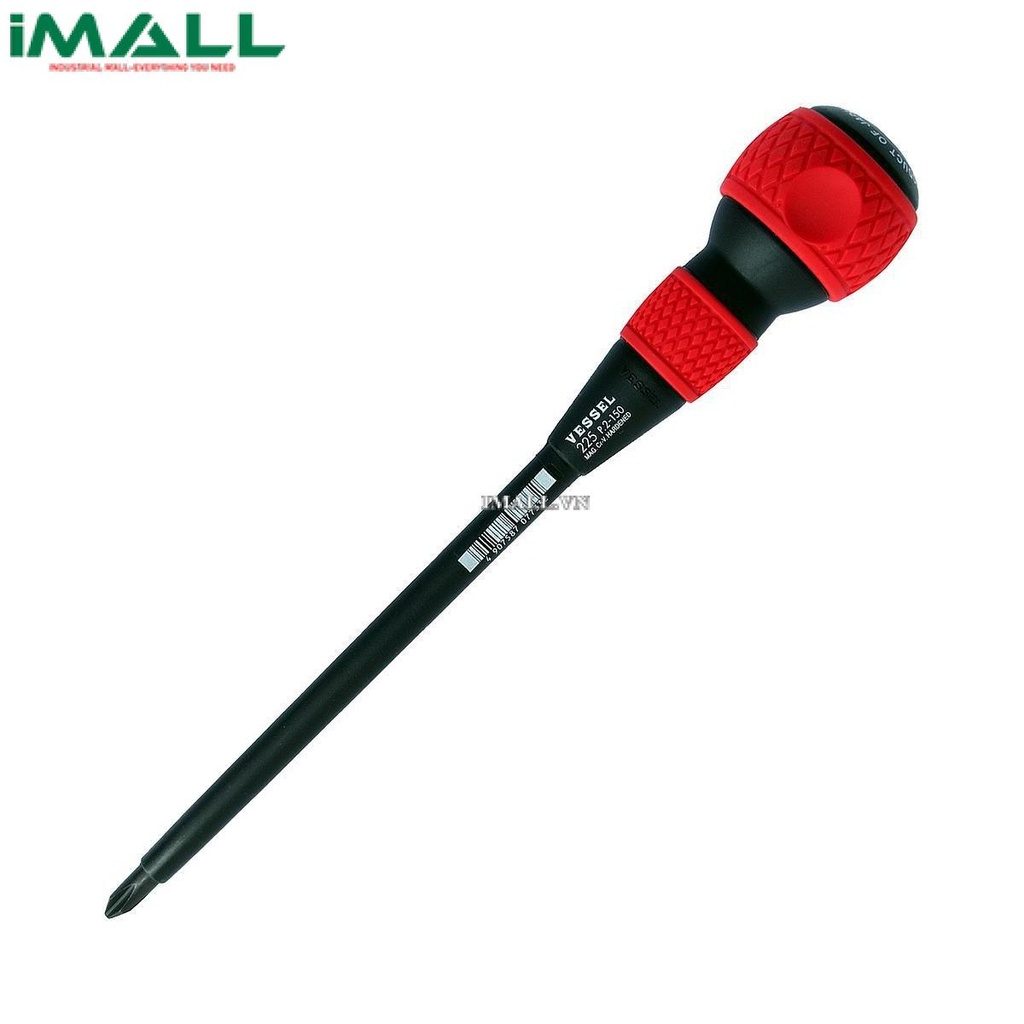 Tô vít 4 cạnh cán đầu bi Vessel 225 (No.2x150mm)