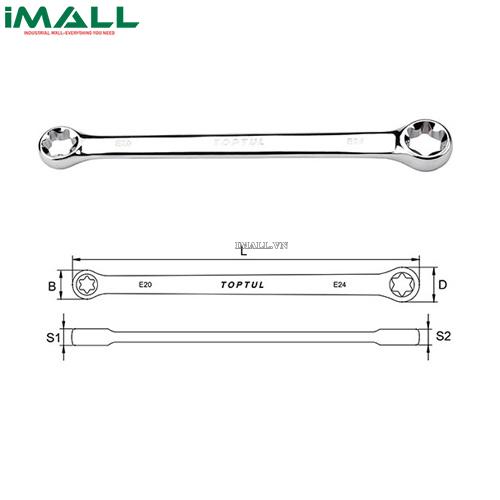 Cờ lê 2 đầu vòng Toptul AAAE0608