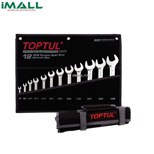 Bộ cờ lê 2 đầu mở 12 món (AAEJ: 6x7 ~ 30x32mm) TOPTUL GPAJ1202