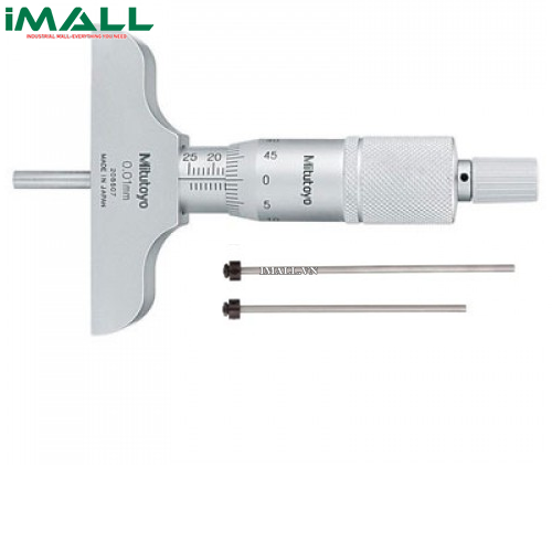 Panme cơ khí đo sâu (thay đổi đầu đo) Mitutoyo 129-109 (0-50mm/ 0.01mm)