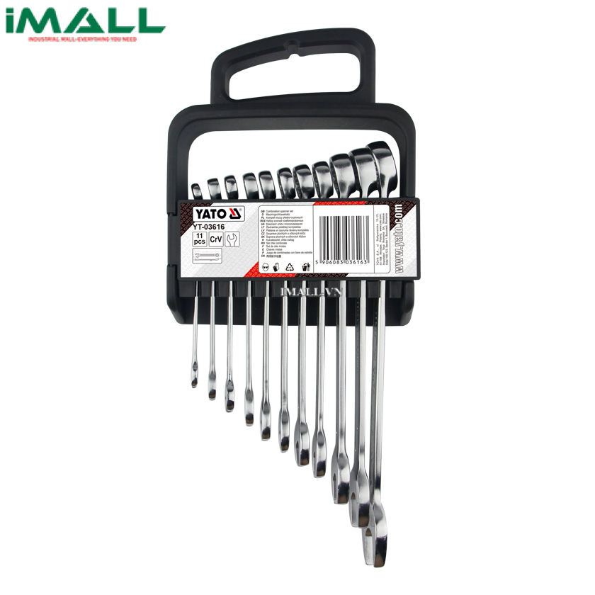 Bộ cờ lê vòng miệng 11 chi tiết Yato YT-03616 (8-22mm)