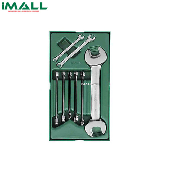 Bộ khay cờ lê 2 đầu miệng 10 chi tiết (6~32mm) SATA 09904
