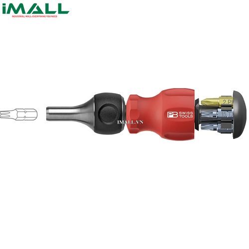 Tua vít Stubby đảo chiều gồm 6 đầu bits PB Swiss Tools PB 8453.R-30