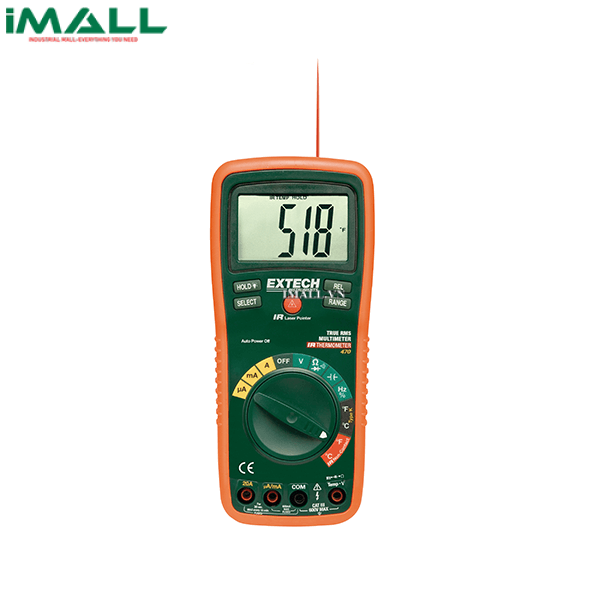 Đồng hồ vạn năng + đo nhiệt độ hồng ngoại Extech EX470