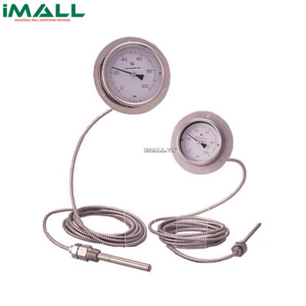 Đồng hồ đo nhiệt độ có dây dài skSATO LD-75S (3060-L, Đường kính mặt 75mm)