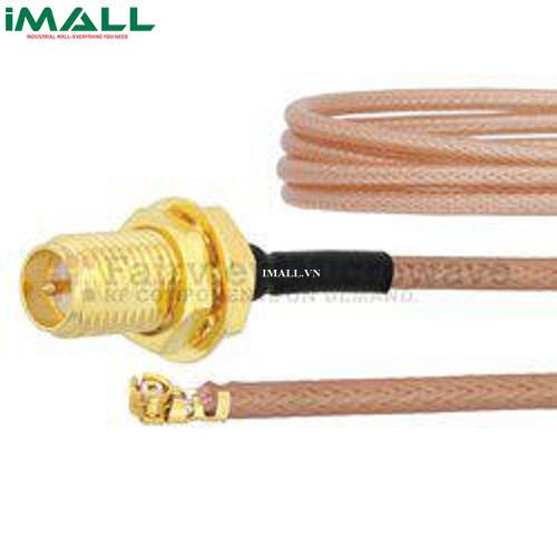 Cáp RP SMA Female Bulkhead - UMCX 2.5 Plug Fairview FMCA1020 (RG178-DS Coax ; 6 GHz )