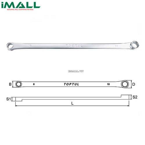 Cờ lê 2 đầu vòng dài TOPTUL AAAP081052