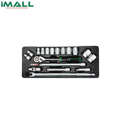 Bộ tuýp lục giác dài 18 món TOPTUL GCAT1801 (1/2 inch)
