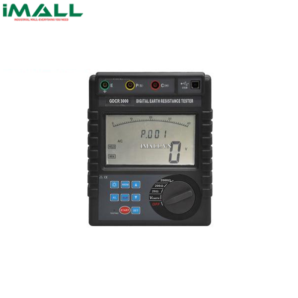 Máy đo điện trở đất cầm tay HV HIPOT GDCR3000 (0.01Ω~2000Ω)