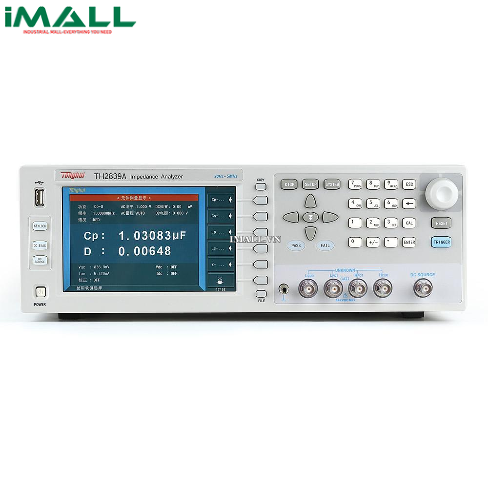 Máy phân tích trở kháng Tonghui TH2839 (20Hz-10MHz; 1mHz)