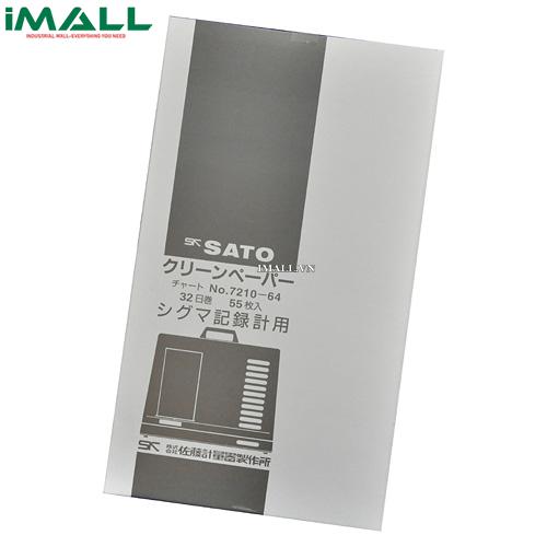 Giấy ghi nhiệt 32 ngày Sato 7210-64 (cho máy Sigma II)