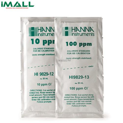 Dung Dịch Hiệu Chuẩn Cloride 10ppm Dạng Gói 20mL (10 Gói Mỗi Loại) HANNA HI9829-12/13