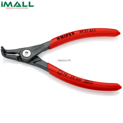 Kìm Mở Phe Ngoài Mũi 90° Mở Phe Đường Kính Ø 10 - 25 mm Knipex 49 21 A11