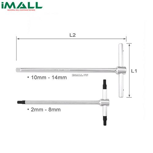 Tuýp chữ T đầu lục giác 4mm Toptul AGDB0418