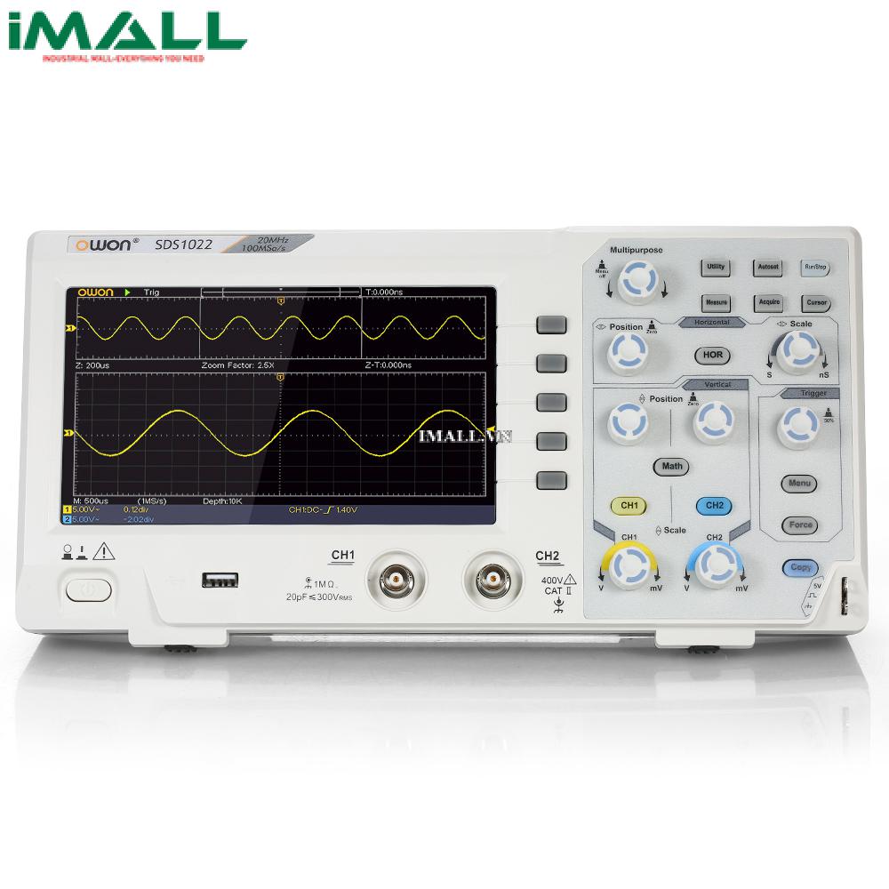 Máy hiện sóng số OWON SDS1022 (2 kênh, 20Mhz, 100Ms/s)