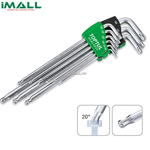 Bộ lục giác đầu sao 9pcs Toptul GAAL0928