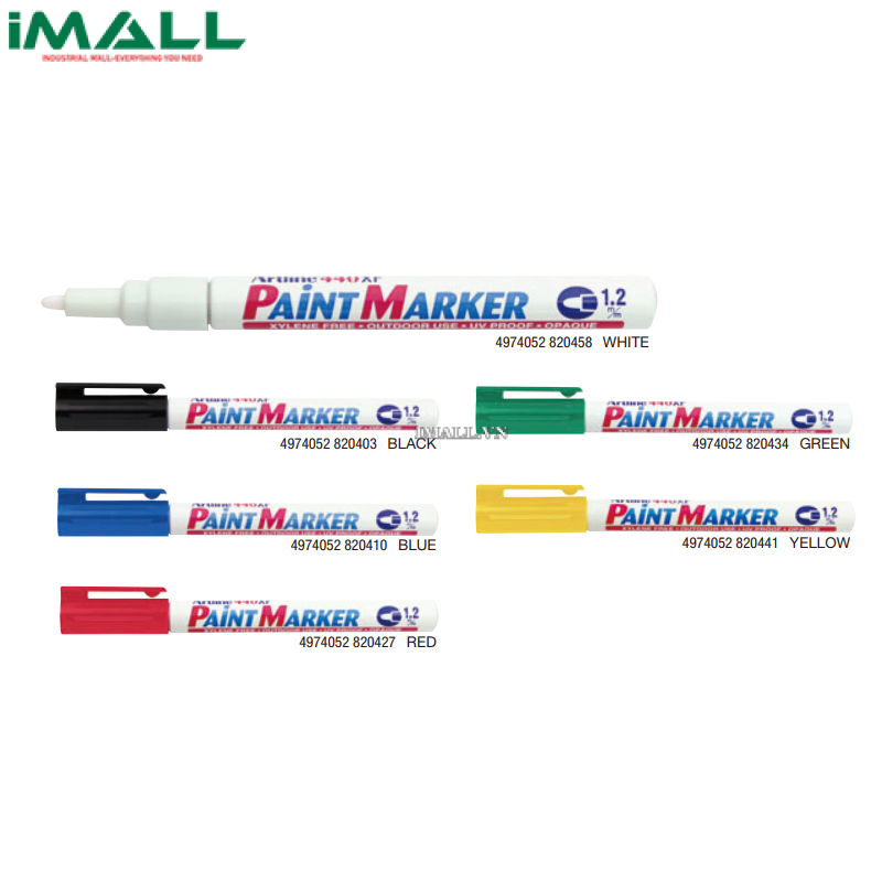 Bút sơn công nghiệp màu đỏ Artline 440XF PAINT MARKER EK-440XF (1.2mm)