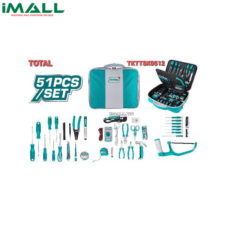 Bộ đồ nghề ngành viễn thông 51 chi tiết Total TKTTSK0512