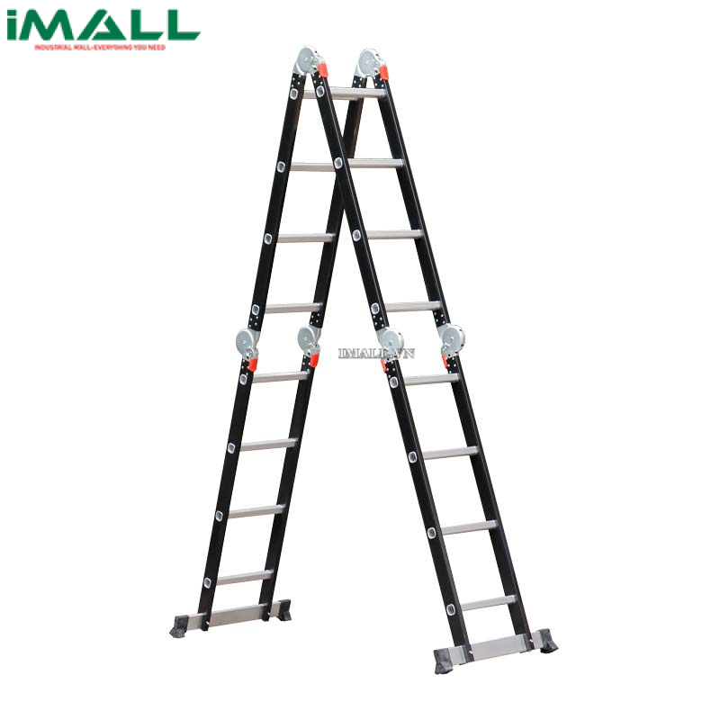 Thang nhôm gấp đa năng 4 đoạn Advindeq ADM104