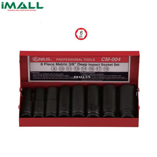 Bộ Khẩu Loại Dài Đầu 3/8" GENIUS CM-004 (8 Chiếc 8mm~19m)