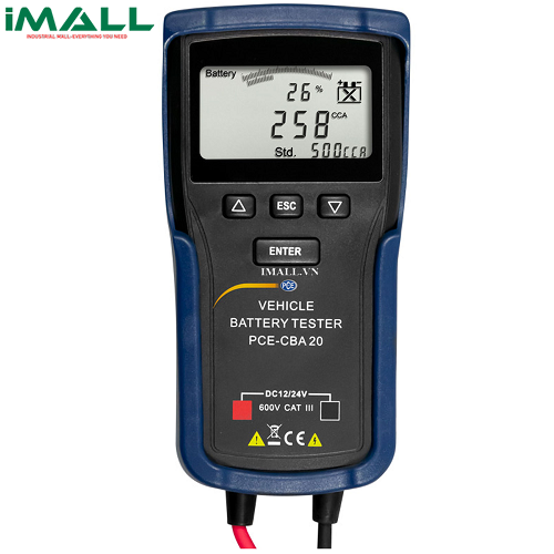 Máy kiểm tra ắc quy (12V/24V) PCE CBA 20