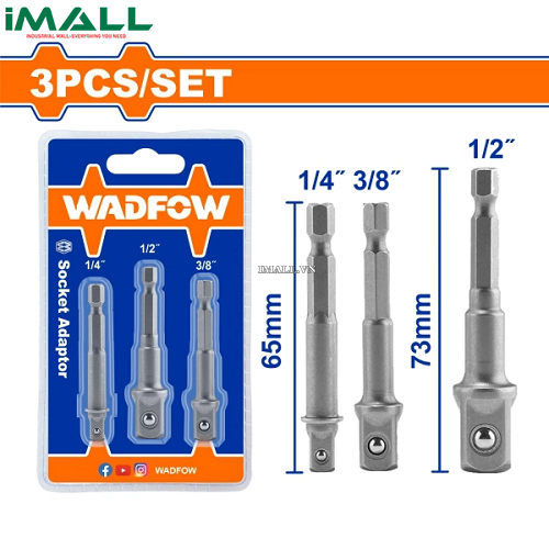 Bộ 3 đầu chuyển đầu tuýp Wadfow WSV4K01