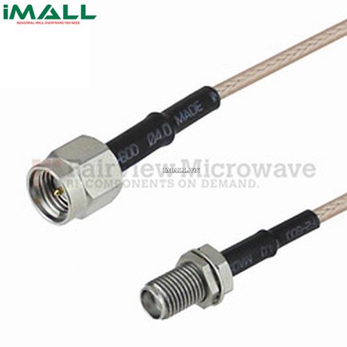Cáp SMA Male - SMA Female Bulkhead Fairview SCA42316 (RG-316 Coax; 3 GHz )