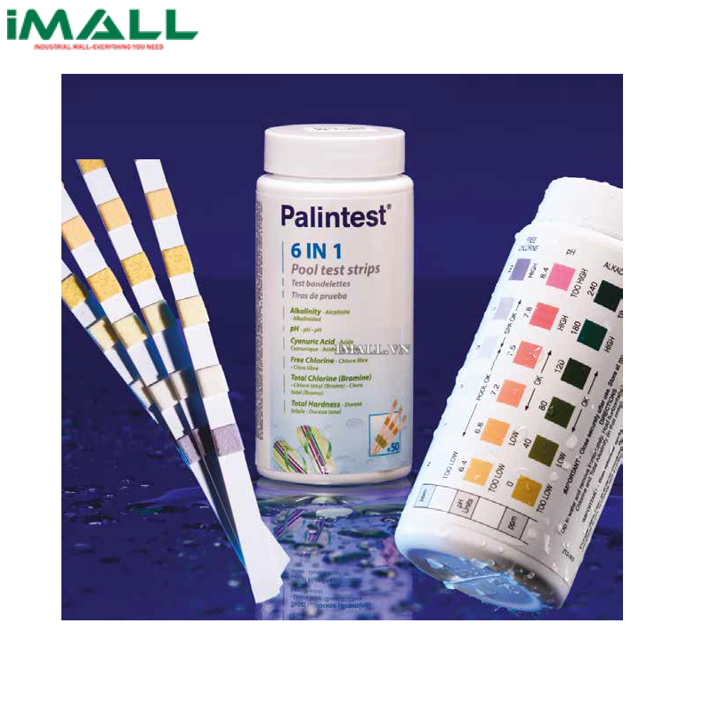 Que thử nước bể bơi 6in1 Palintest PT637 (50 que)
