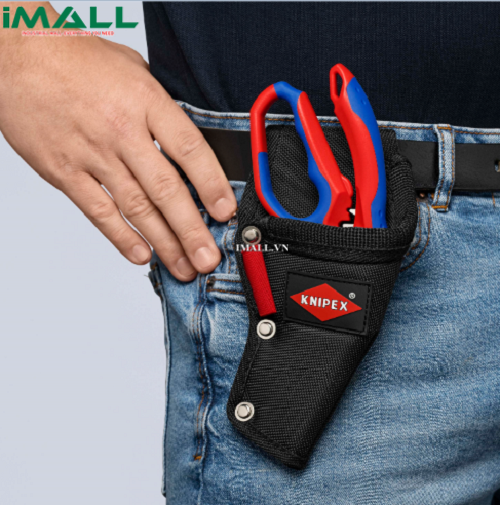 Combo Kéo Thợ Điện Đầu Gù 45⁰ 95 05 20 SB Và Túi Đeo 00 19 75 LE Đi Kèm Knipex Kéo Gù 2