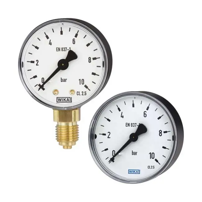 Đồng hồ đo áp suất hiển thị kim WIKA 111.12