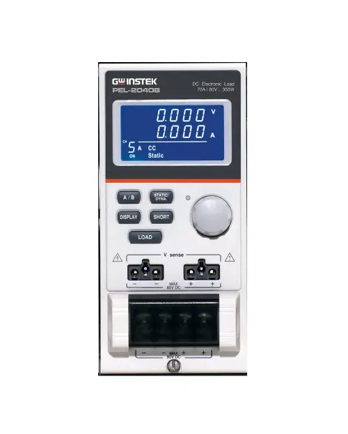 Tải điện tử DC lập trình GW INSTEK PEL-2040B (1CH , 0~80V, 0~70A, 350W)