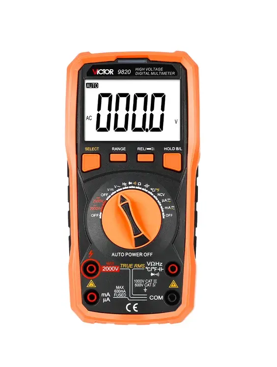 Đồng hồ vạn năng VICTOR 9820 (2000VDC/AC, 600mADC/AC, TRMS)