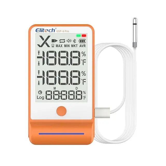 Bộ ghi dữ liệu nhiệt độ và độ ẩm Elitech GSP-6 Pro (-40°C ~ +85°C, 0~100%RH)