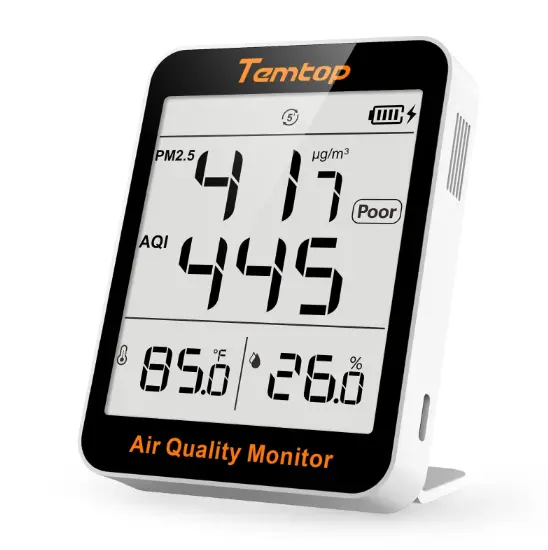 Máy đo chất lượng không khí Temtop S1 (0~999 µg/m³, bụi, nhiệt độ, độ ẩm)