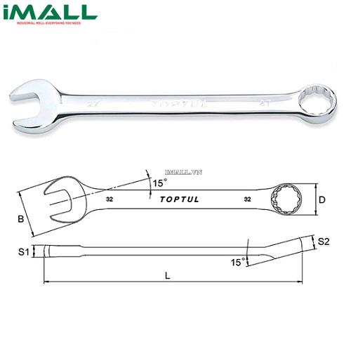 Cờ lê đầu vòng miệng 7mm Toptul AAAB0707