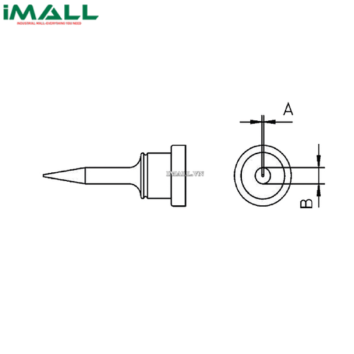 [968649225272] Đầu mũi hàn Weller LT 1SAHS