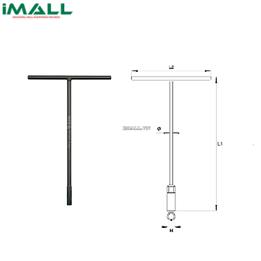 [896834324724] Cờ lê ống điếu chữ T loại dài Yato YT-1572 (9mm)