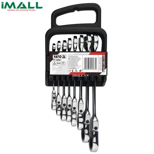 [848371368071] Bộ cờ lê đảo chiều 7 chi tiết Yato YT-16734 (10~19mm)