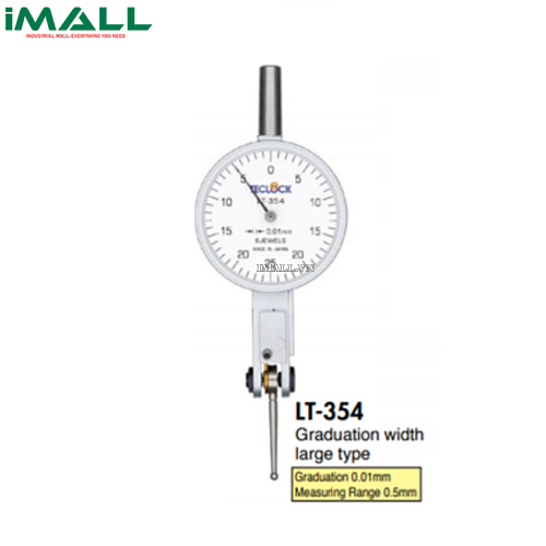 Đồng hồ so chân gập TECLOCK LT-354 (0.5mm/0.01mm; Tự ly hợp)