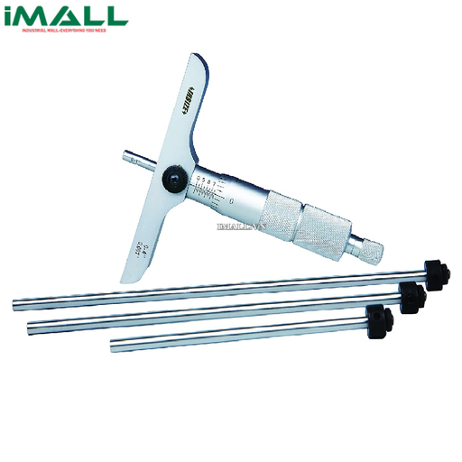 [728451309887] Panme đo độ sâu cơ khí INSIZE 3241-75 (0-75mm; 0.01mm, Chiều dài đế: 101.5mm)