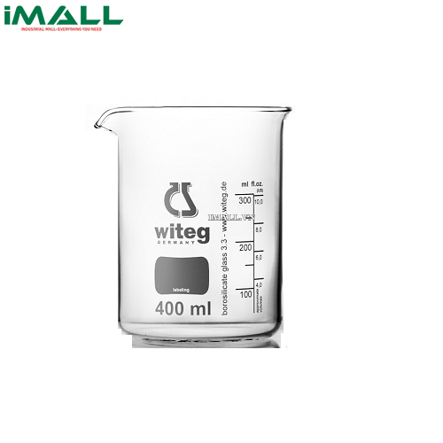 Cốc đong thấp thành có logo Witeg WITEG 5 500 025 B (25ml; 10 cái)