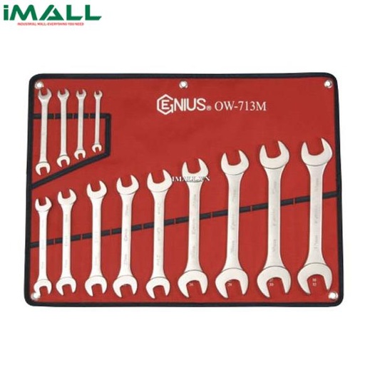 [921517441518] Bộ cờ lê hai đầu mở 13 chiếc hệ mét GENIUS OW-713M (6mm~32mm)