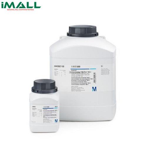 Hóa chất Ion exchanger Amberlite MB-6113 mixedbed ion exchanger with colour indicator, strongly acidic H⁺ form and strongly basic OH⁻form (Chai nhựa 500 g) Merck 1151650500