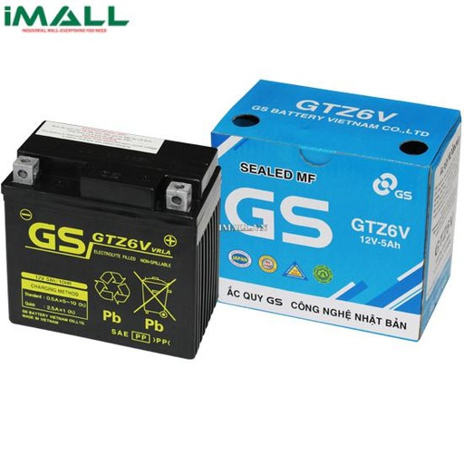 [917256303523] Bình ắc quy GS MF GTZ6V (12V-5AH)