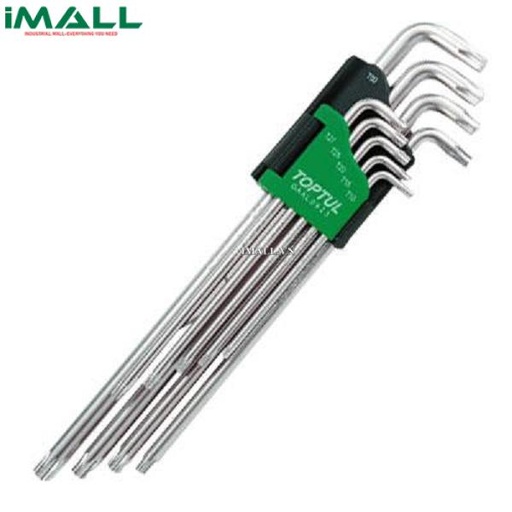 [874427216354] Bộ chìa lục giác đầu sao 9 món dài TOPTUL GAAL0923 (T10~T50)