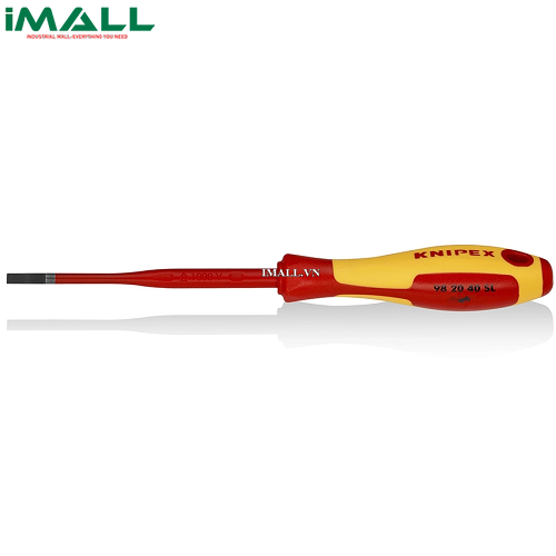 Tua Vít Mũi Dẹp 4.0mm Thiết Kế Slim cách điện 1000V Knipex 98 20 40 SL