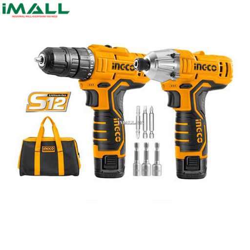 Bộ máy khoan và máy siết vít dùng pin Ingco CKLI1201 (12V )