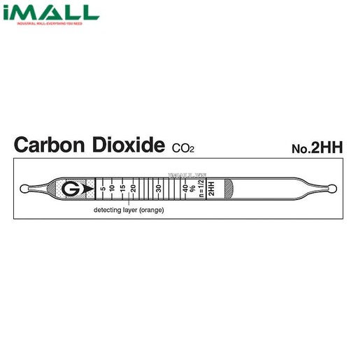 [93217] Ống dò đo nhanh Carbon dioxide CO2 Gastec 2HH (2,5 ~ 40%)