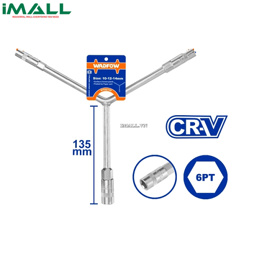 Tay vặn chữ Y đầu lục giác 10- 12-14mm Wadfow WTH2102